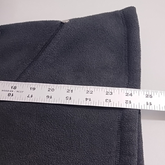 Black Soft Fleece Jacket Lined with Sherpa Fleece & Accents on Cuffs & Collar - Picture 6 of 11